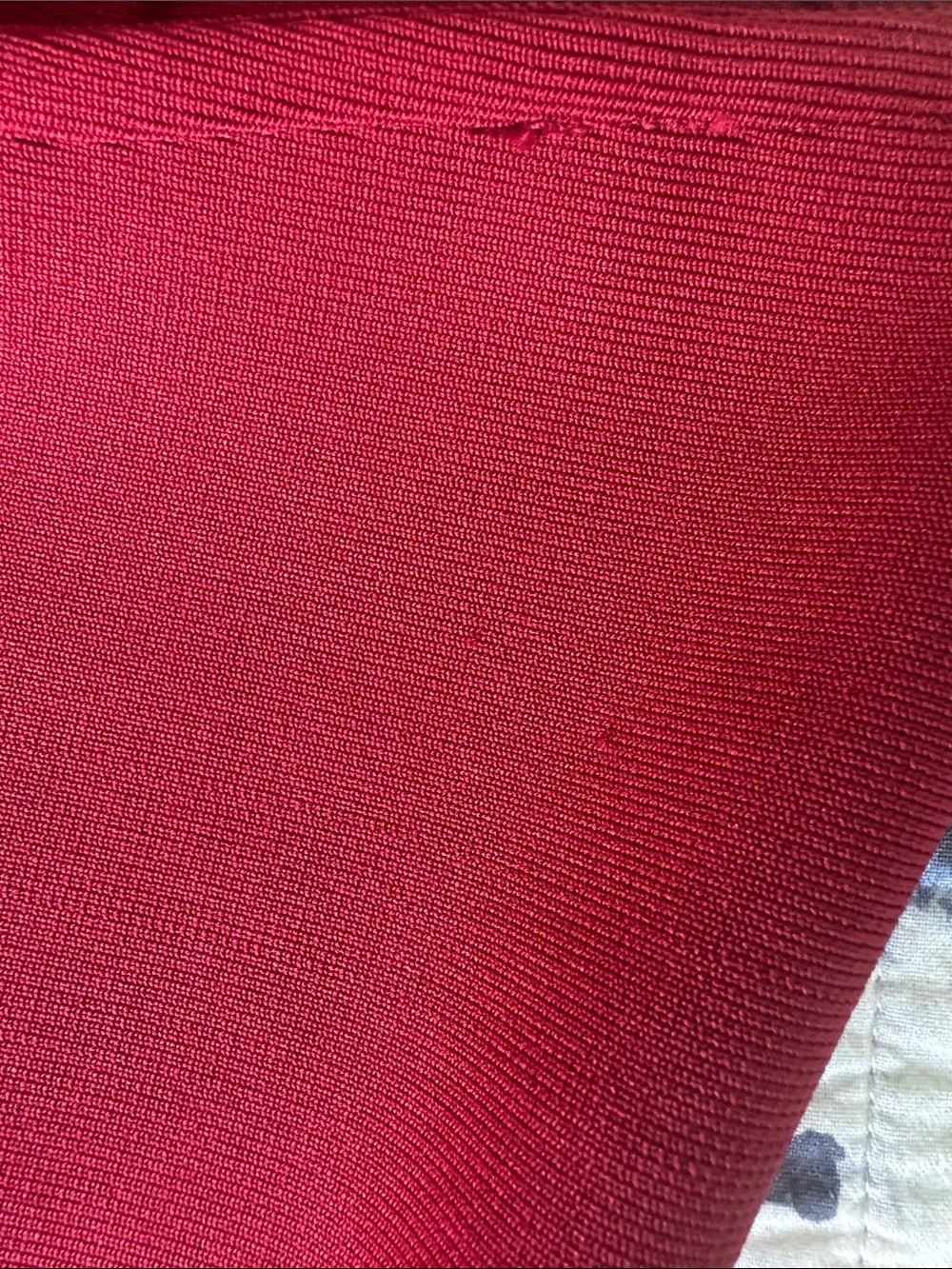 One-Shoulder Red Ruffle Bodycon Dress Size M - Picture 9 of 10